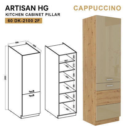 ARTISAN Modular Kitchen – White Gloss - PARTS option
