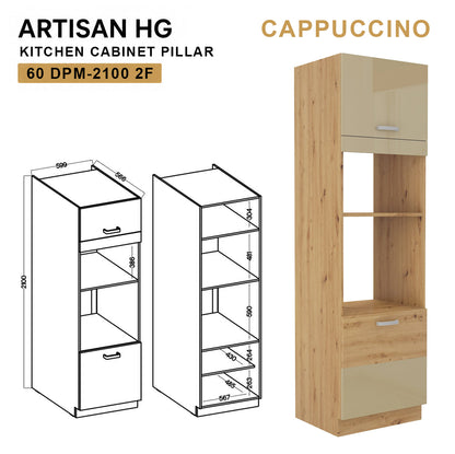 ARTISAN Modular Kitchen – White Gloss - PARTS option