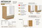 ARTISAN Modular Kitchen – Cappuccino Gloss - PARTS option