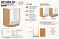 ARTISAN Modular Kitchen – White Gloss - PARTS option