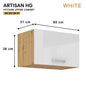 ARTISAN Modular Kitchen – White Gloss - PARTS option