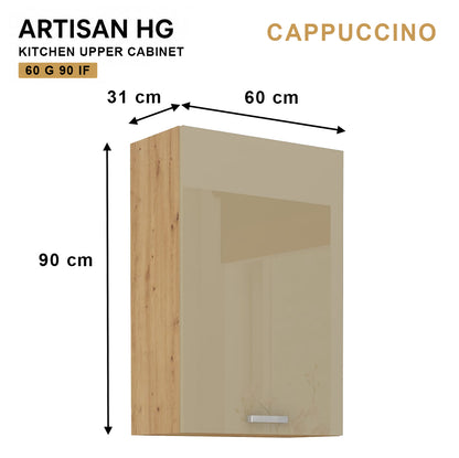 ARTISAN Modular Kitchen – White Gloss - PARTS option