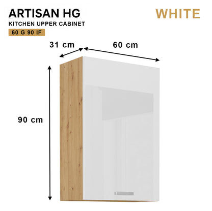 ARTISAN Modular Kitchen – White Gloss - PARTS option