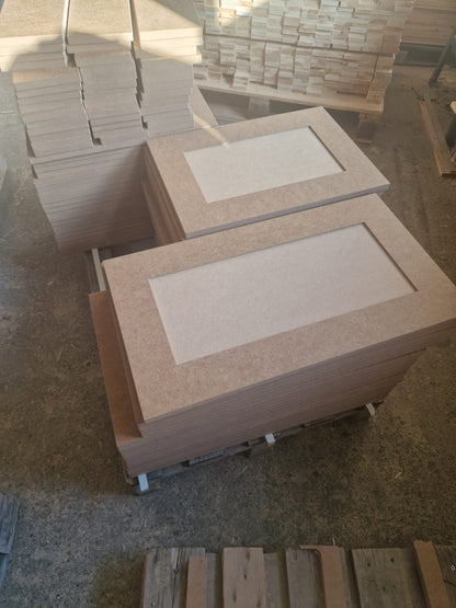 Replacement Kitchen Cabinet Door Shaker 85mm Frame Primed or Raw MDF