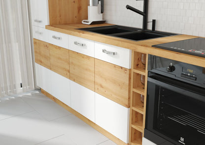 ARTISAN Modular Kitchen – White Gloss or Cappuccino Gloss