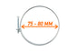 75–80mm Galvanised Dual Wire Hose Clip