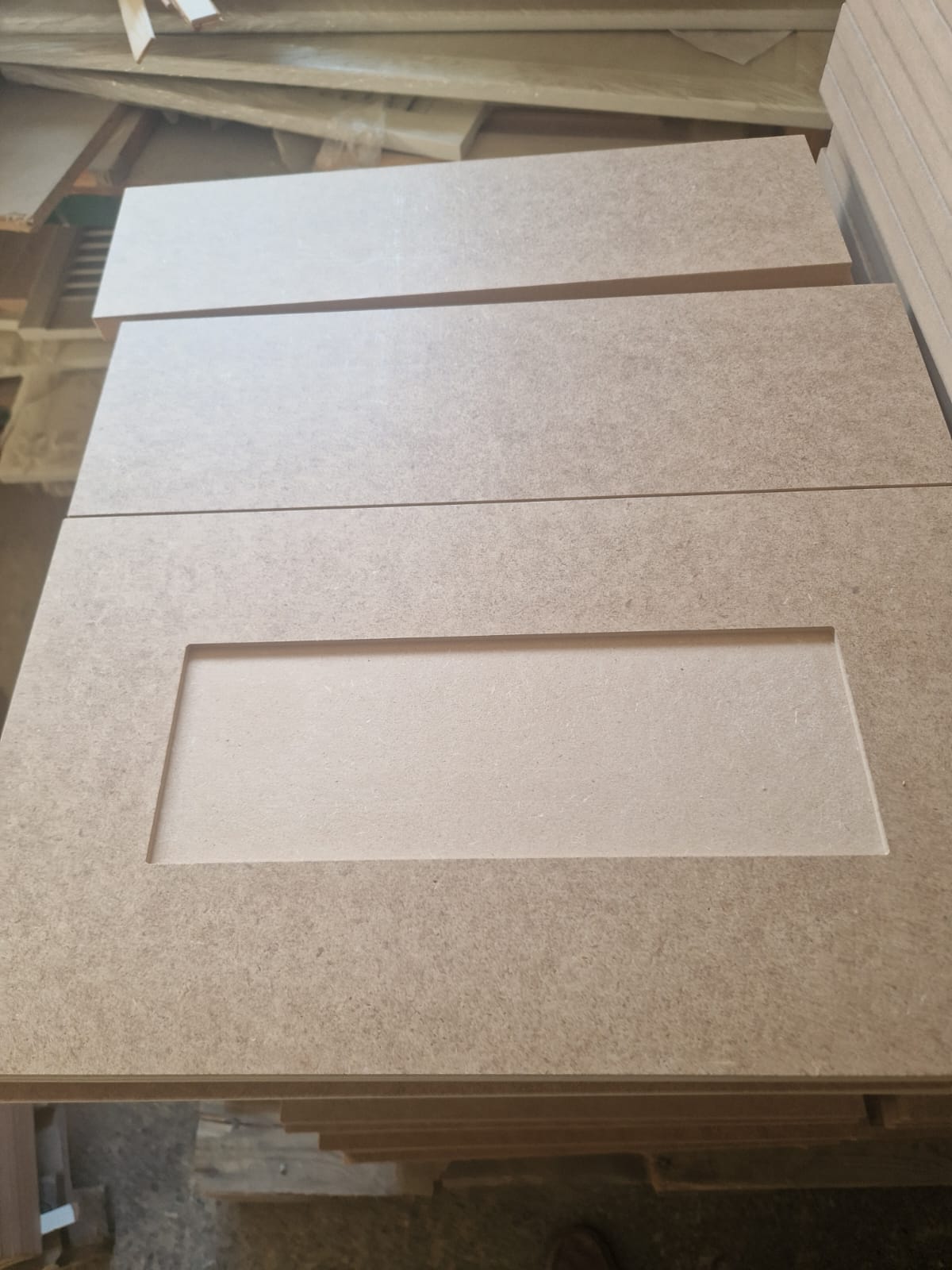 Replacement Kitchen Cabinet Door Shaker 85mm Frame Primed or Raw MDF