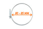 80–85mm Galvanised Dual Wire Hose Clip