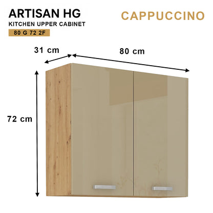 ARTISAN Modular Kitchen – White Gloss - PARTS option