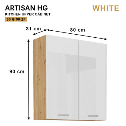 ARTISAN Modular Kitchen – White Gloss - PARTS option