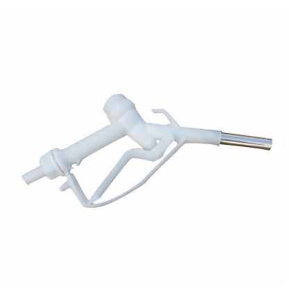 White Fuel Pump Gun – 3/4” Barb Inlet/Metal Outlet