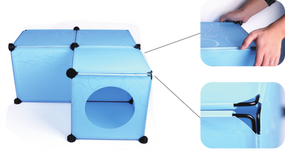 White Half-Snap Ball Part for Kitty Cubby