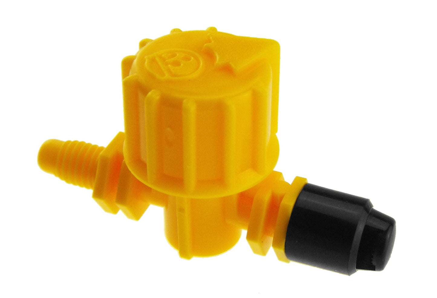 Antelco Vari-Jet™ 90° Adjustable Irrigation Nozzle – Black Cap, Yellow Base