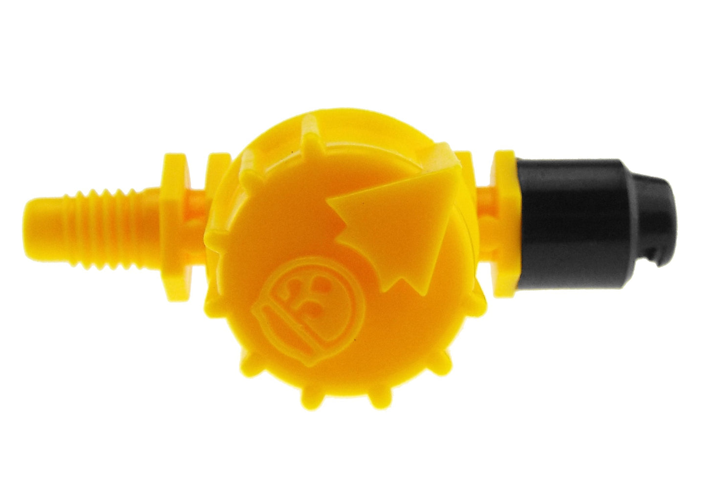 Antelco Vari-Jet™ 90° Adjustable Irrigation Nozzle – Black Cap, Yellow Base