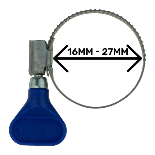 A2 Adjustable Grip Hose Clamp, Suitable for 16mm to 27mm
