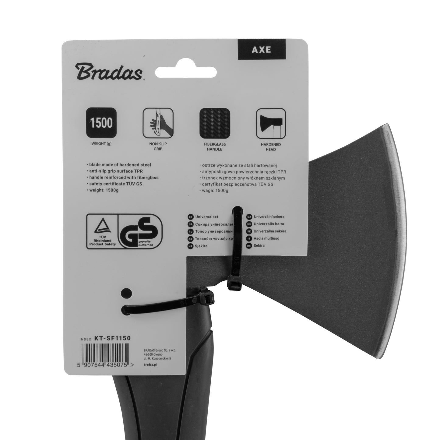 1500g Fibreglass Universal Axe