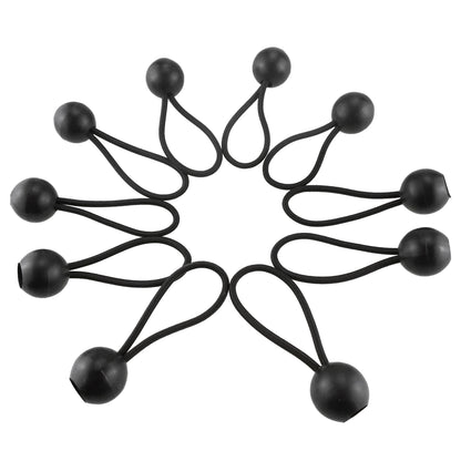 10” Elastic Black Bungee Tie with Ball