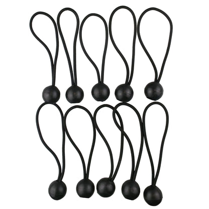 10” Elastic Black Bungee Tie with Ball
