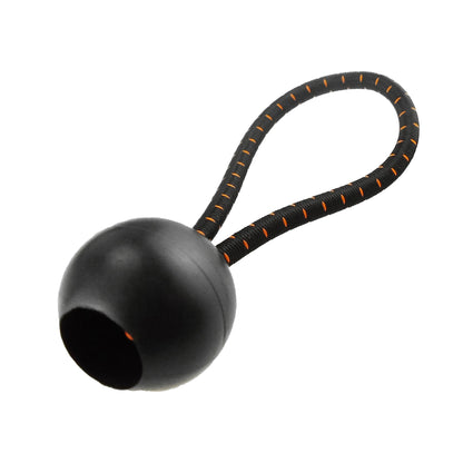 4” Elastic Black Bungee Tie with Ball
