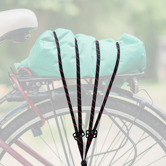 Elastic Spider Bungee Strap with Hooks for Bike Rack – Black