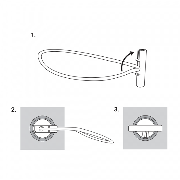 8’’ Elastic Bungee Cord with T-Bar Handle
