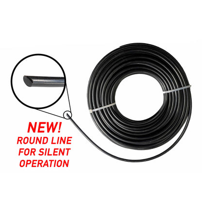 Black Round Strimmer Line 2.7mm x 15m