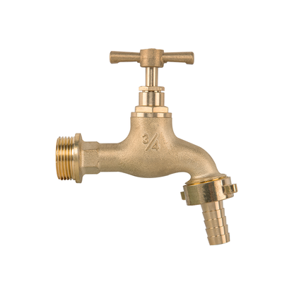 Outdoor Garden Tap 1/2" 3/4" BSP Brass Nickel Nylon Hose Connector Barb Options