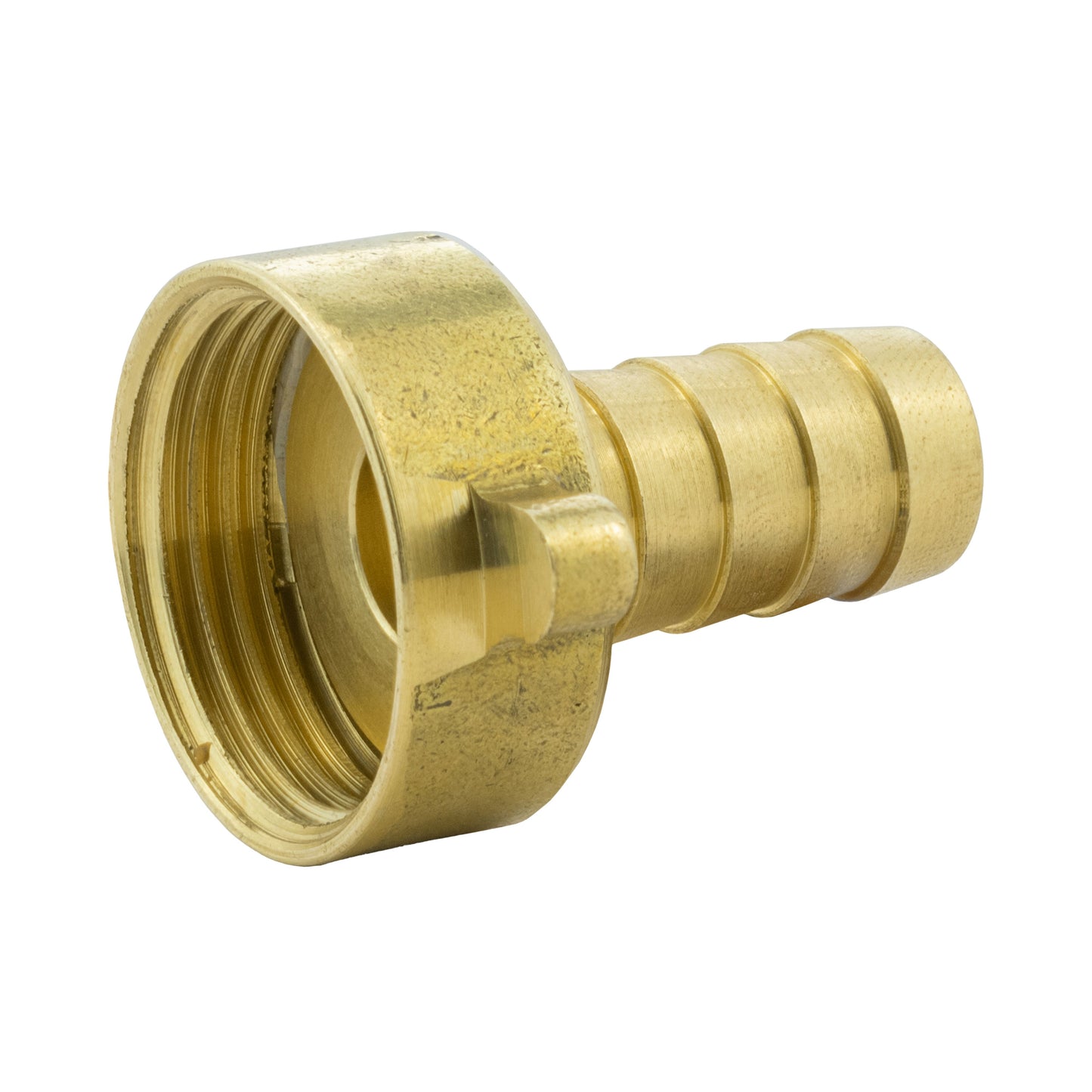 13mm Brass Hose Barb with ¾" BSPM In-Line Valve and Geka Style Coupling