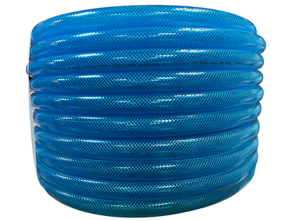 Blue Transparent Braided Fuel Hose PVC 19mm x 2.1mm