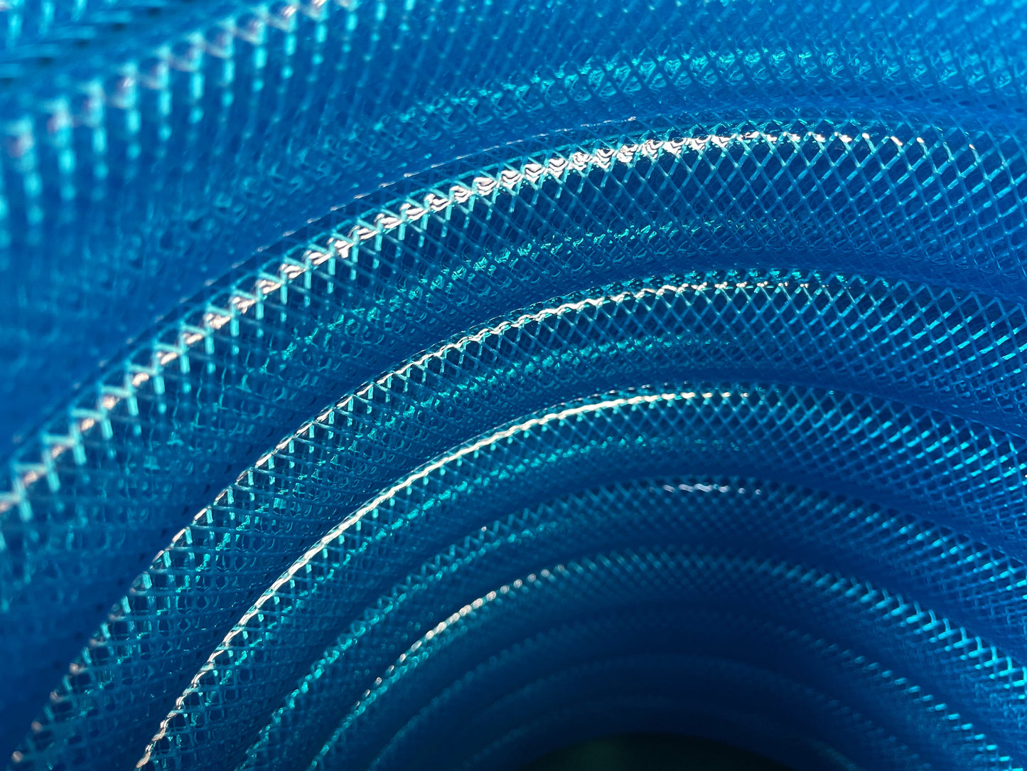 Blue Transparent Braided Fuel Hose PVC 19mm x 2.1mm