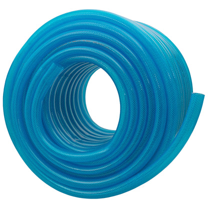 Blue Transparent Braided Fuel Hose PVC 19mm x 2.1mm