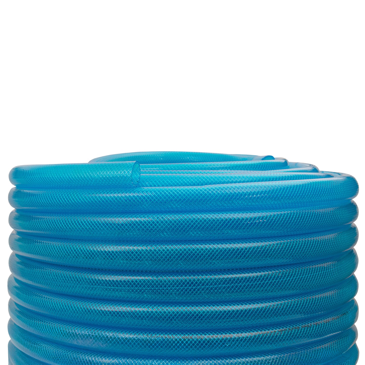 Blue Transparent Braided Fuel Hose PVC 19mm x 2.1mm