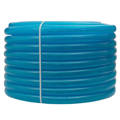 Blue Transparent Braided Fuel Hose PVC 25mm x 2.6mm