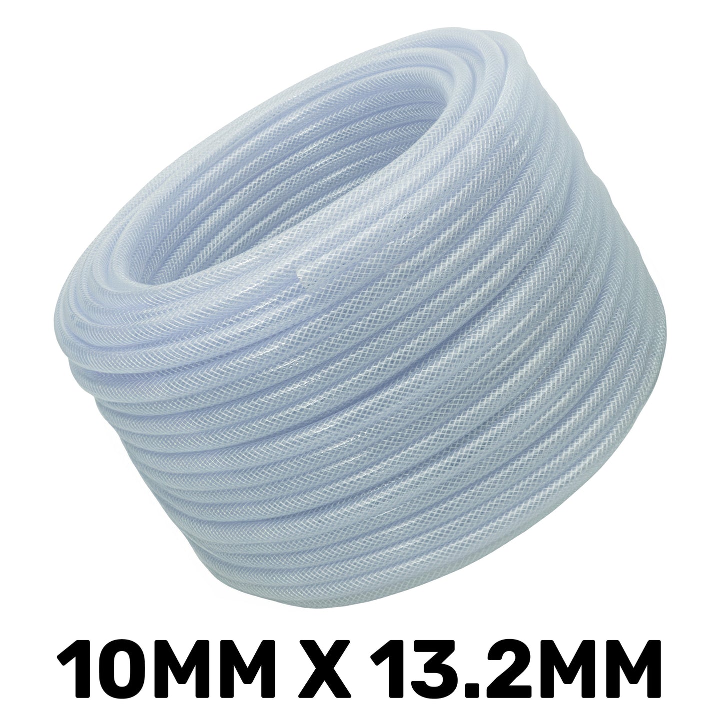 Clear Reinforced PVC Hose Pipe 10mm x 1.6mm