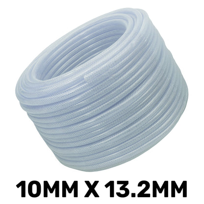 Clear Reinforced PVC Hose Pipe 10mm x 1.6mm