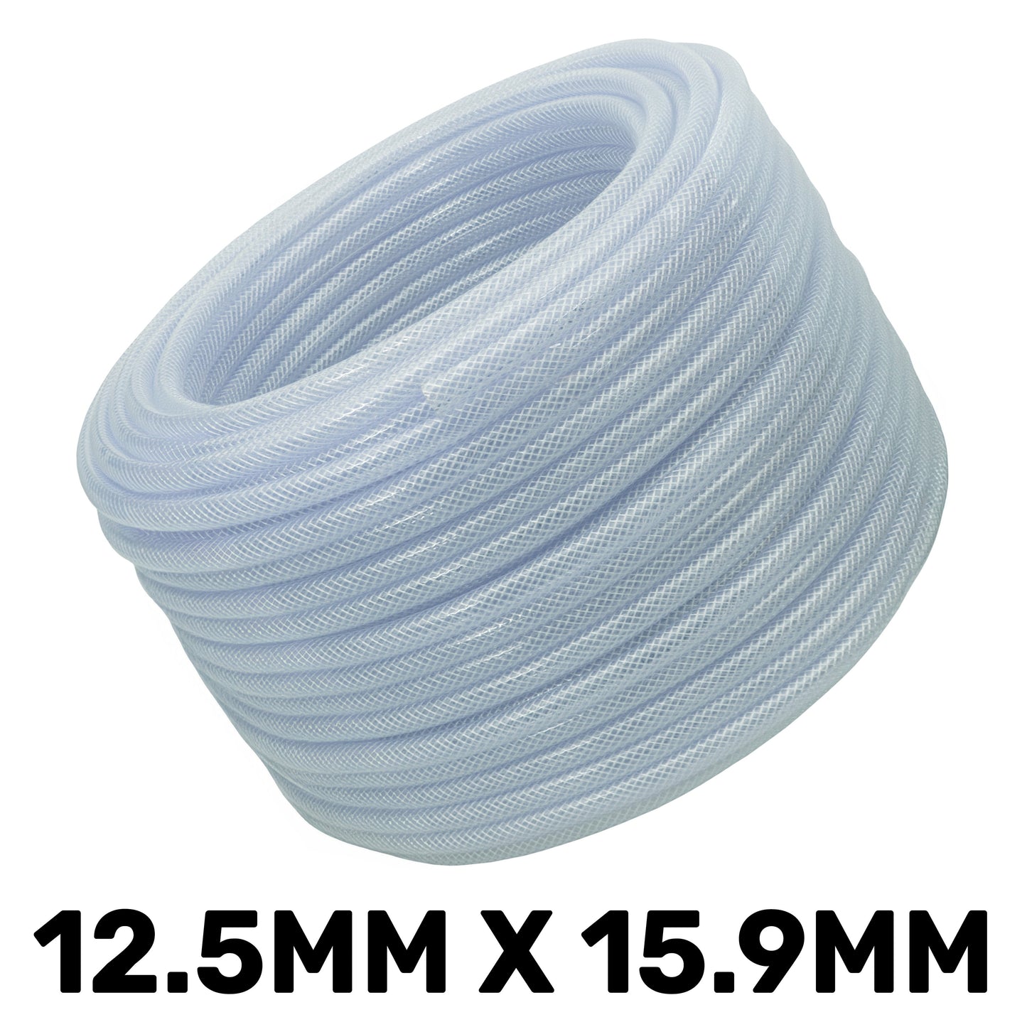 Transparent Reinforced PVC Hose 12.5mm x 1.7mm