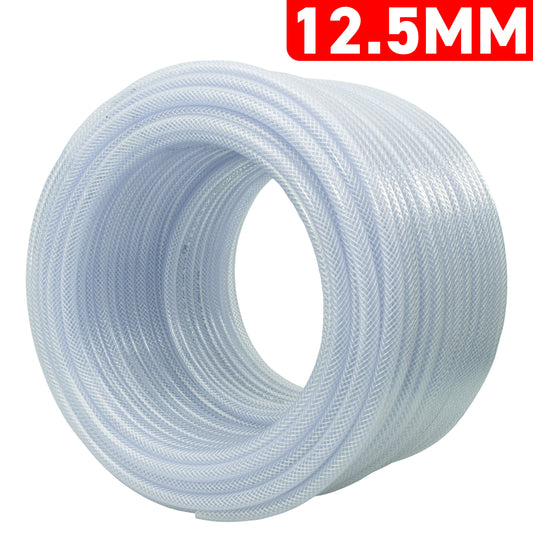 Transparent Reinforced PVC Hose 12.5mm x 1.7mm