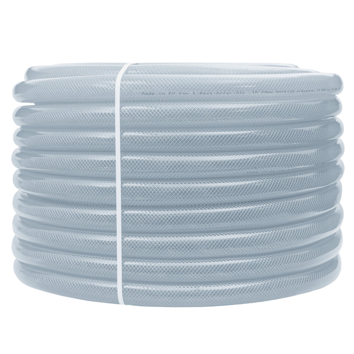 Transparent Reinforced PVC Hose Pipe – 16 mm × 1.9 mm