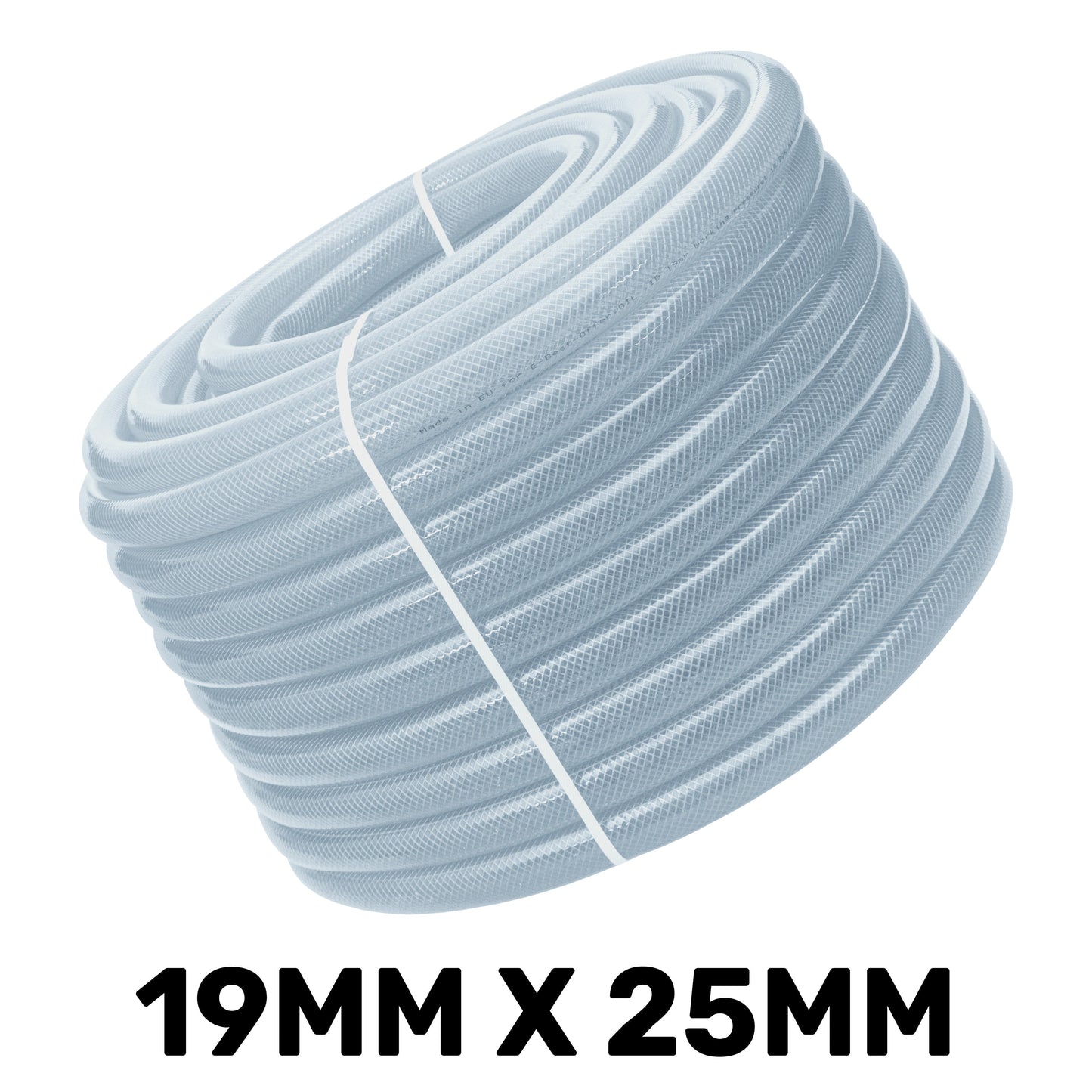 Reinforced Transparent PVC Hose Pipe – 19mm × 3mm
