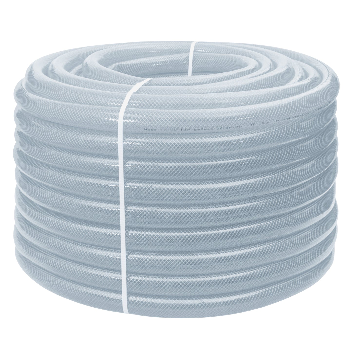 Reinforced Transparent PVC Hose Pipe – 19mm × 3mm