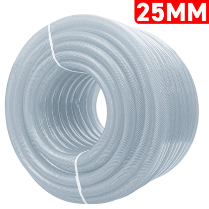 Reinforced Transparent PVC Hose – 25 mm × 3.5 mm