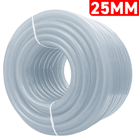 Reinforced Transparent PVC Hose – 25 mm × 3.5 mm