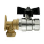 15mm Brass Wall Flange Kit with 1/2" BSP Bib Tap