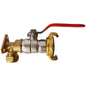 15mm Brass Wall Flange Kit with Lever Valve and Geka Connector