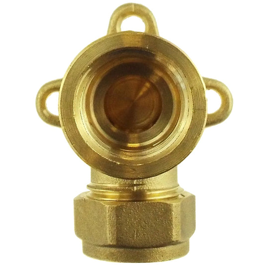 22mm Copper Pipe with ¾" BSP Female Thread for Wall Mounting