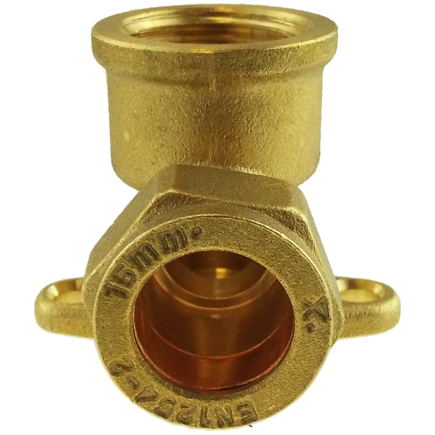 15mm Brass Wall Flange Kit with Grey Rotary Tap