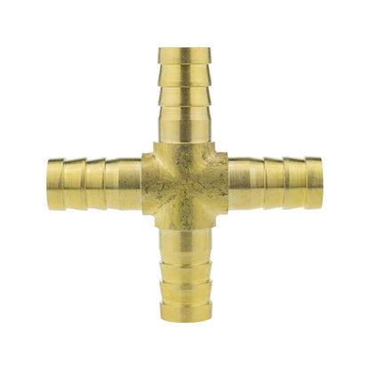 Brass 10mm Cross Connector