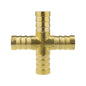 Brass 12.5mm Cross Connector