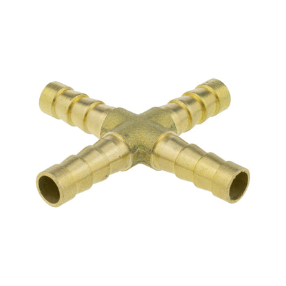 Brass 6mm Cross Connector