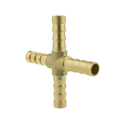 Brass 6mm Cross Connector